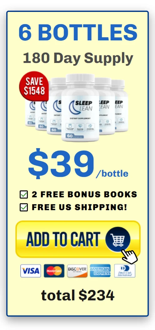 Sleep Lean™ 6 bottles pricing